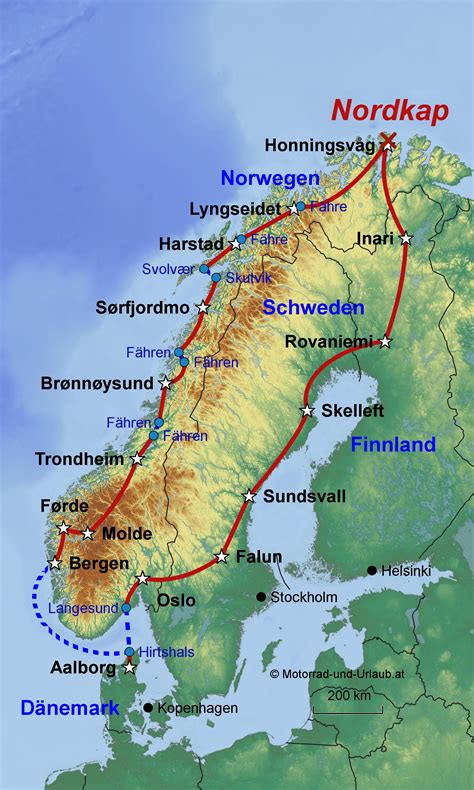 nordkapp map.